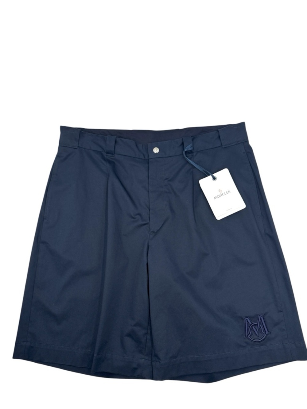 Moncler Navy "Pantalone Sportivo" Chino Shorts – Size 54 (US 38) – NWT